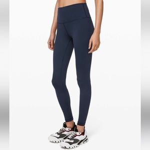 Wunder Under 28" True Navy Legging - Luxtreme